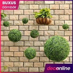 Élethű buxus gömbök