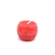 Adventi gyertya golyó paraffin 6cm piros 12 db-os szett