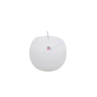 Gyertya golyó paraffin 6cm fehér 12 db/szett
