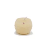 Adventi gyertya golyó paraffin 6cm krém 12 db-os szett