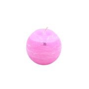 Gyertya golyó paraffin 8cm rózsaszín 4 db/szett