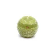 Adventi gyertya golyó paraffin 8cm oliva 4 db-os szett