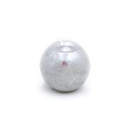 Adventi gyertya golyó paraffin 8cm ezüst 4 db-os szett