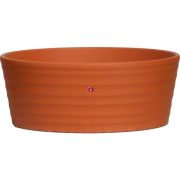 Kerek tál agyag 15cm vörös