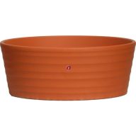 Kerek tál agyag 15cm vörös