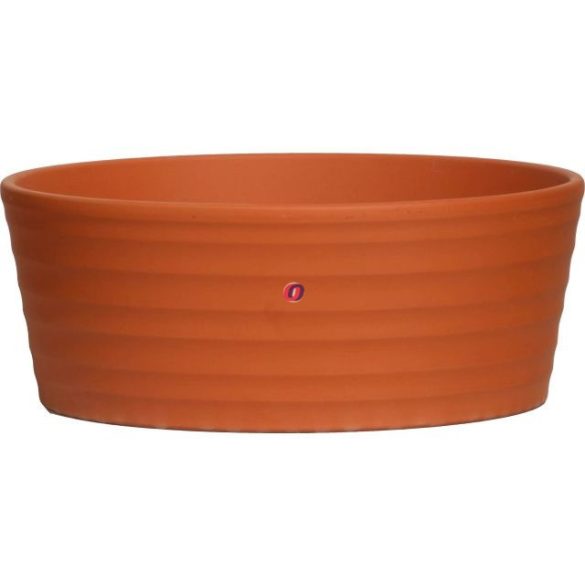 Kerek tál agyag 15cm vörös