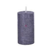   Prémium adventi gyertya henger 5 x 9 cm metál fénylő padlizsán 4db/szett