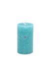 Adventi gyertya henger paraffin 5x9cm azúr 4 db-os szett