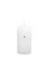 Adventi gyertya henger paraffin 5x9cm fehér 4 db-os szett