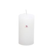 Adventi gyertya henger paraffin 5x9cm fehér 4 db-os szett