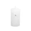Adventi gyertya henger paraffin 5x9cm fehér 4 db-os szett
