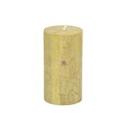 Gyertya henger paraffin 5x9cm arany 4 db/szett