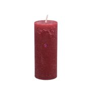 Gyertya henger paraffin 5x12cm vérvörös 4-db-os szett