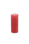 Adventi gyertya henger paraffin 5x12cm rubin 4 db-os szett