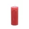 Adventi gyertya henger paraffin 5x12cm rubin 4 db-os szett
