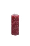 Adventi gyertya henger paraffin 5x12cm vörös 4 db-os szett