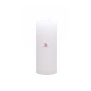 Adventi gyertya henger paraffin 5x12cm fehér 4 db-os szett