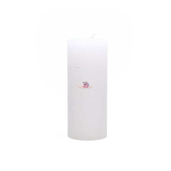 Adventi gyertya henger paraffin 5x12cm fehér 4 db-os szett