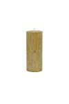 Adventi gyertya henger paraffin 5x12cm arany 4 db-os szett