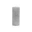 Adventi gyertya henger paraffin 5x12cm ezüst 4 db-os szett