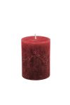Gyertya henger paraffin 7x9cm vérvörös 4-db-os szett