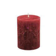 Gyertya henger paraffin 7x9cm vérvörös 4-db-os szett