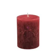 Gyertya henger paraffin 7x9cm vérvörös 4-db-os szett