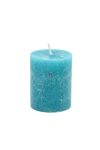 Gyertya henger paraffin 7x9cm azúr 4 db/szett