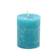 Gyertya henger paraffin 7x9cm azúr 4 db/szett
