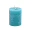 Gyertya henger paraffin 7x9cm azúr 4 db/szett
