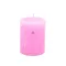 Adventi gyertya henger paraffin 7x9cm rózsaszín 4 db-os szett