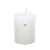 Adventi gyertya henger paraffin 7x9cm fehér 4 db-os szett
