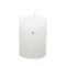Adventi gyertya henger paraffin 7x9cm fehér 4 db-os szett