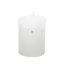 Adventi gyertya henger paraffin 7x9cm fehér 4 db-os szett