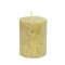 Gyertya henger paraffin 7x9cm arany 4 db/szett