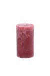 Adventi gyertya henger paraffin 7x12cm vörös 4 db-os szett