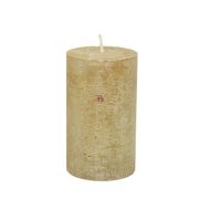 Gyertya henger paraffin 7x12cm arany 4 db/szett