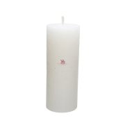 Adventi gyertya henger paraffin 7x18cm fehér 4 db-os szett