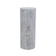 Adventi gyertya henger paraffin 7x18cm ezüst 4 db-os szett