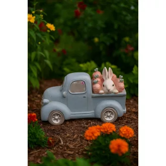XL Cuki nyúl figura teherautóval 26 cm