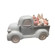 XL Cuki nyúl figura teherautóval 26 cm