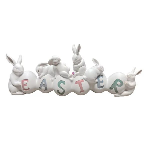 XL Cuki nyúlak Happy easter felirattal 41cm