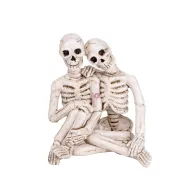Halloween-i dekorációs figura - csontváz pár 8 cm