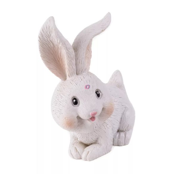 Cuki mosolygós Nyúl figura fehér 7 cm