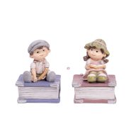 Tündér könyvön ülő poly 7,2 cm 2 féle választható