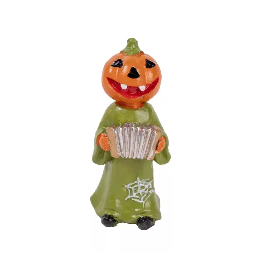 Halloween-i dekorációs figura - tökfej, 10 cm
