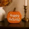 Őszi Dekor tök "Happy Harvest" poly narancssárga 10 cm