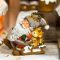 Prémium Mikulás figura szánkón. 8*4,5*8  cm, poly