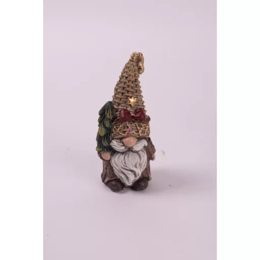 Dekor manó figura poly, 12 cm