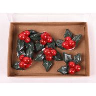 6 db-os Dekor fagyöngy Szettben, zöld-piros